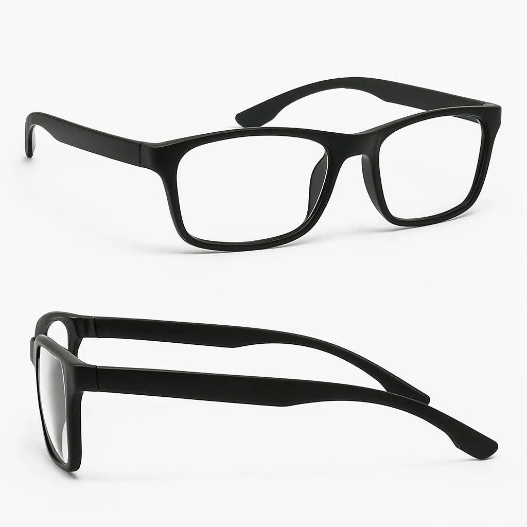 2 PACK Reading Glasses Mens Womens Reading Glasses Square Frame Readers Unisex