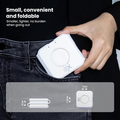 3-in-1 Foldable Magnetic Wireless Fast Charger - Travel Charging Pad for iPhone 12-16 Series, Samsung Galaxy Series, Huawei, Apple Watch, AirPods, and Other Qi-Compatible Devices