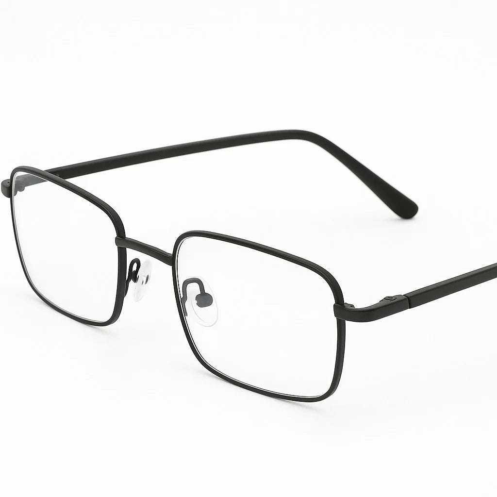 2 PACK Reading Glasses Mens Womens Metal Spring Hinge Square Frame Readers NEW