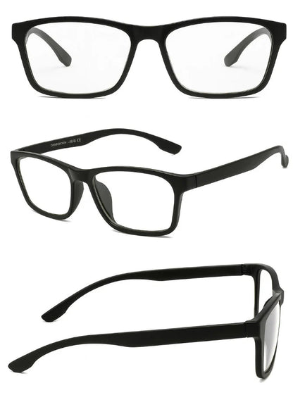2 PACK Reading Glasses Mens Womens Reading Glasses Square Frame Readers Unisex