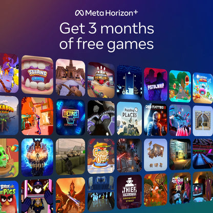 3 512GB | VR Headset — Thirty Percent Sharper Resolution — 2X Graphical Processing Power — Virtual Reality without Wires — Access to 40+ Games with a 3-Month Trial of Meta Horizon+