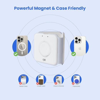 3-in-1 Foldable Magnetic Wireless Fast Charger - Travel Charging Pad for iPhone 12-16 Series, Samsung Galaxy Series, Huawei, Apple Watch, AirPods, and Other Qi-Compatible Devices