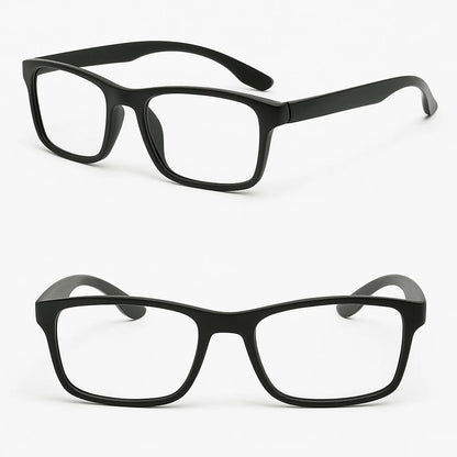 2 PACK Reading Glasses Mens Womens Reading Glasses Square Frame Readers Unisex