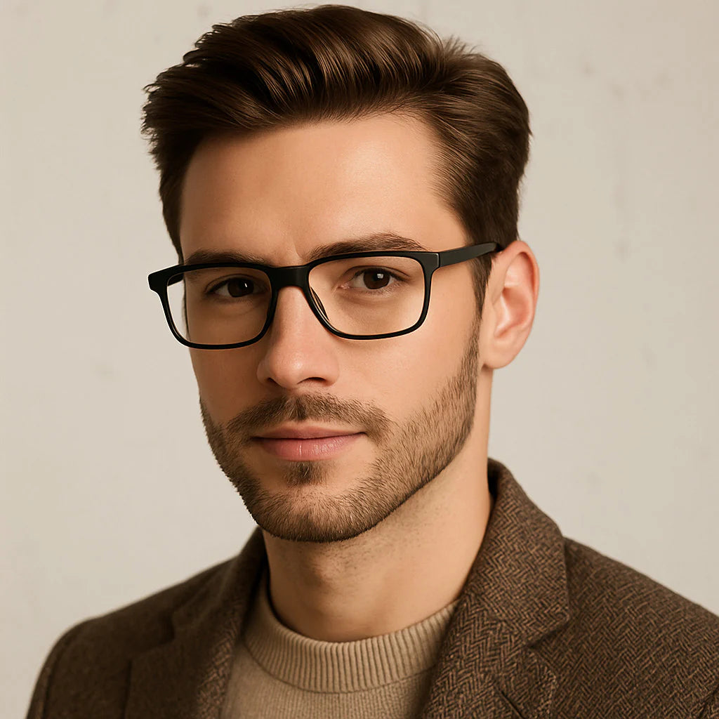 2 PACK Reading Glasses Mens Womens Reading Glasses Square Frame Readers Unisex