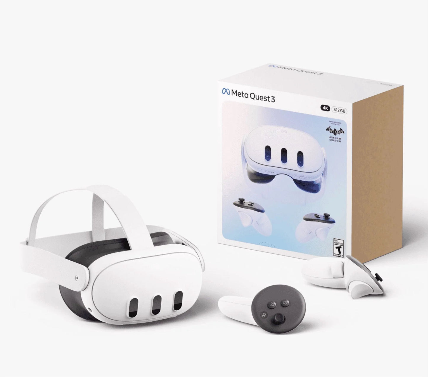 3 512GB | VR Headset — Thirty Percent Sharper Resolution — 2X Graphical Processing Power — Virtual Reality without Wires — Access to 40+ Games with a 3-Month Trial of Meta Horizon+