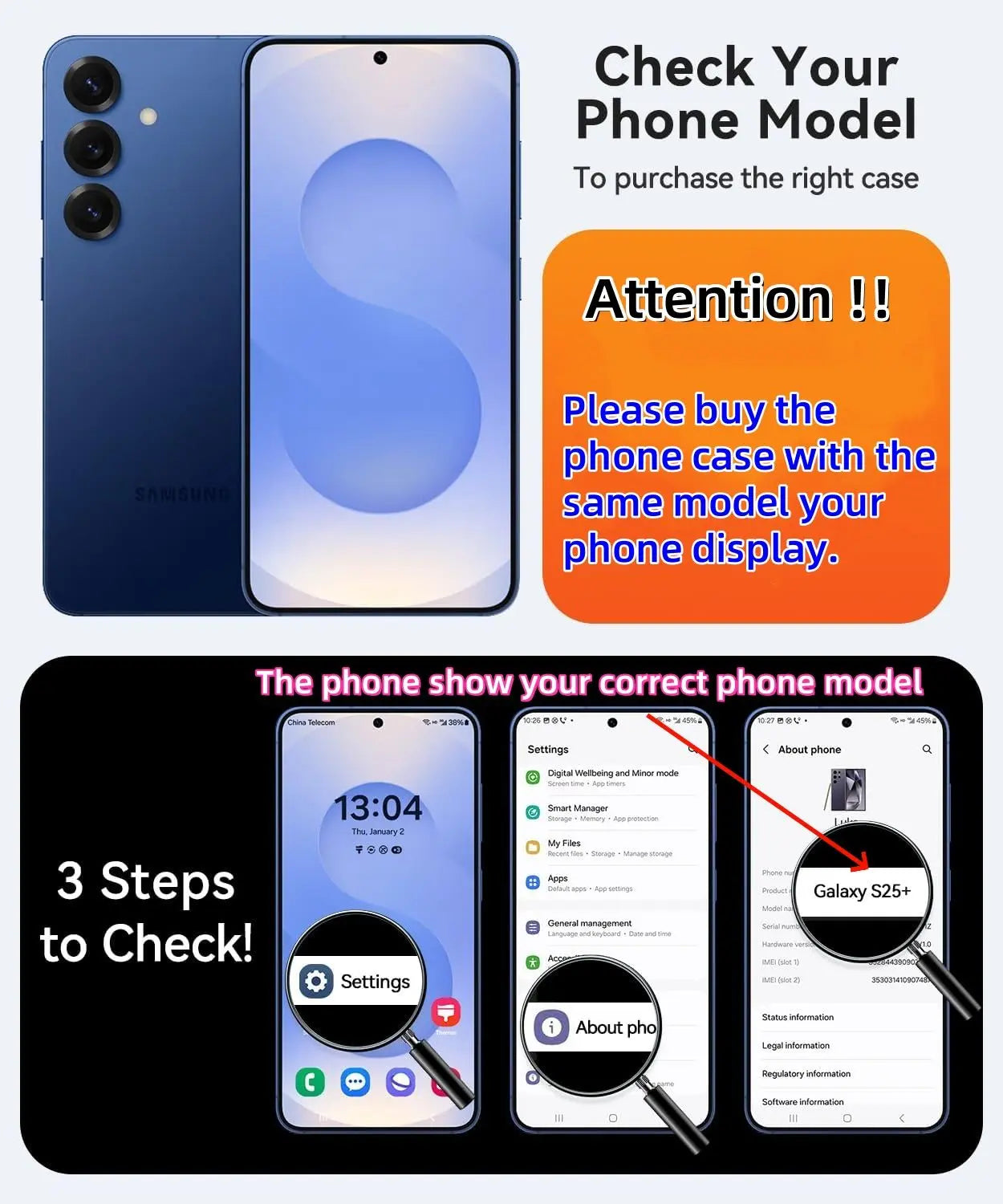 Phone Case for Samsung Galaxy S26 Ultra S25 S24 S23 S22 with Built in Screen Protector Cover and Cell Accessories Magnetic Rugged Silicone Hybrid Slim Transparent Anti-Drop Protective Cover Shockproof Bumper Women Men