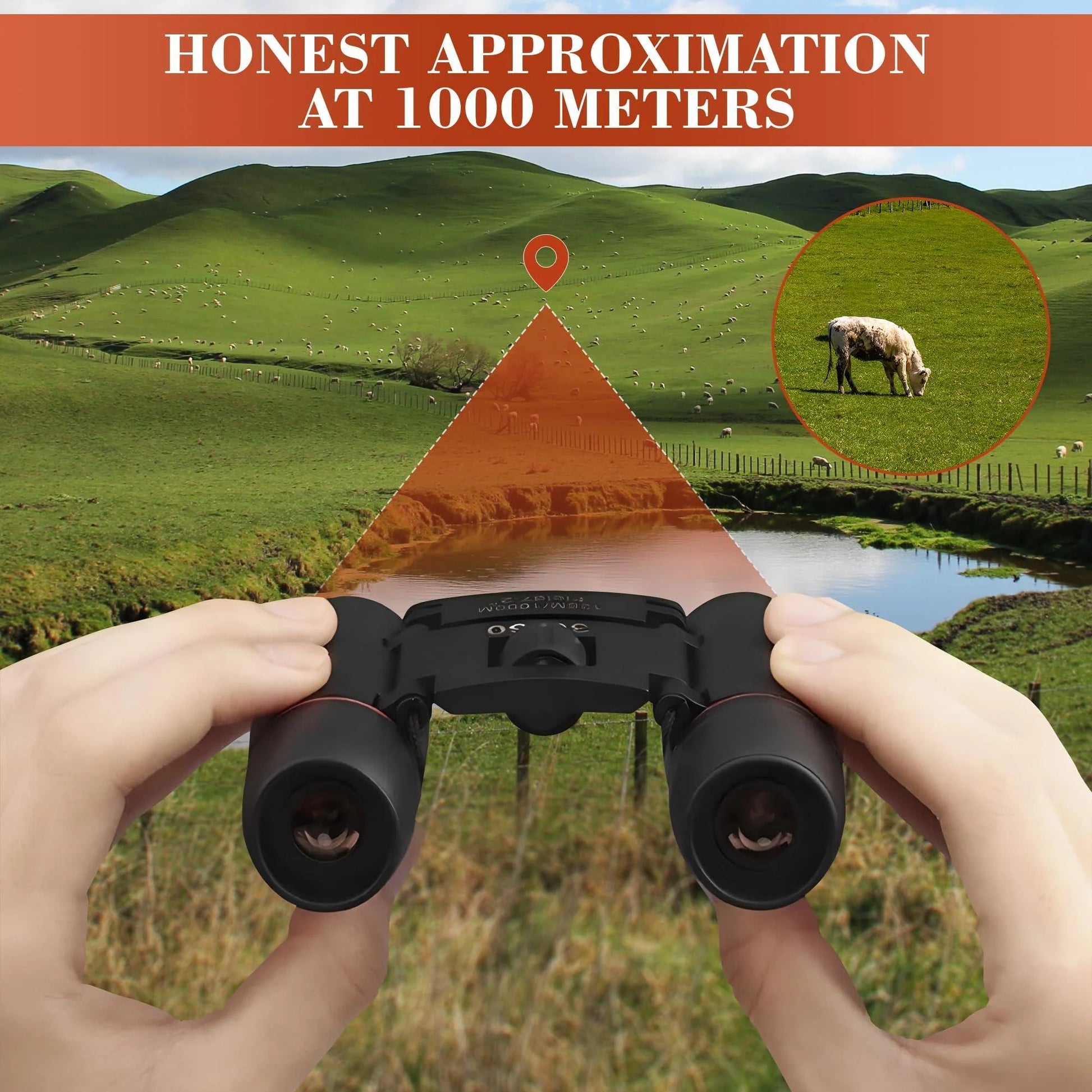 Travel Binoculars 30X60 Wide Field of View Storage Bag for Bird Watching
