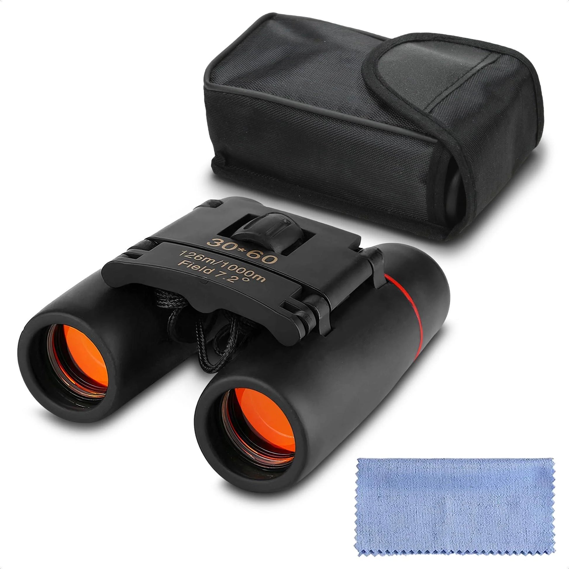 Travel Binoculars 30X60 Wide Field of View Storage Bag for Bird Watching