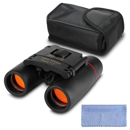 Travel Binoculars 30X60 Wide Field of View Storage Bag for Bird Watching