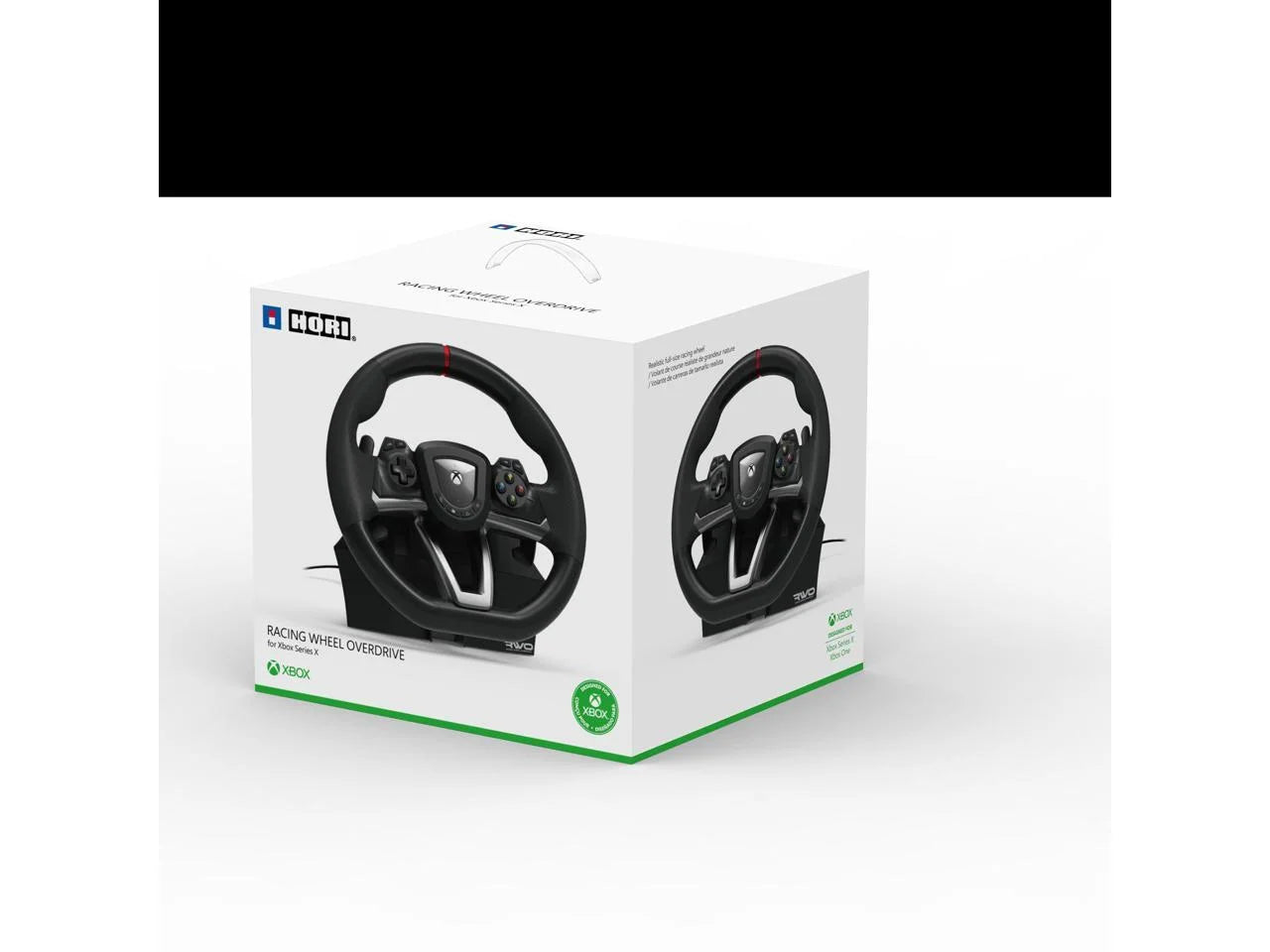 '- Black, Xbox Series X/S and Multi-Platform, Overdrive, Wired Video Game Racing Wheel