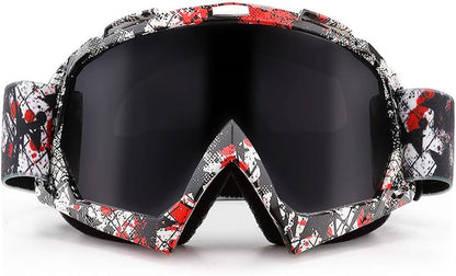 Motocross Dirt Bike Motorcycle Goggles for Youth and Adult | UV400 Windproof Dustproof,Offroad ATV MX General Riding Goggles,With Adjustable Strap