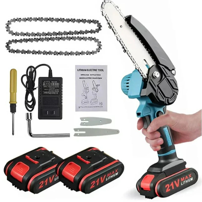 Wireless Lithium Electric Saw, Handheld Mini Electric Saw, Rechargeable Small Electric Saw, Woodworking, Garden Logging