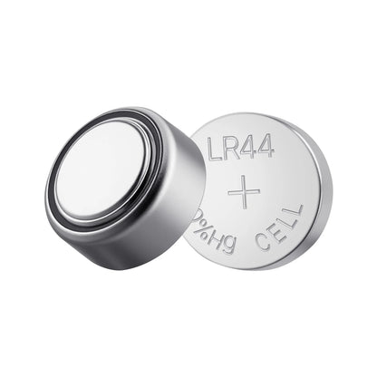 Button Cell Battery, 4 Pack (40 Count) LR44 Alkaline Batteries Non-Mercury, AG13 357 303 SR44 Battery 1.5V Button Coin Cell Batteries for Remote Controls, Heart Rate Monitors, and Other Devices