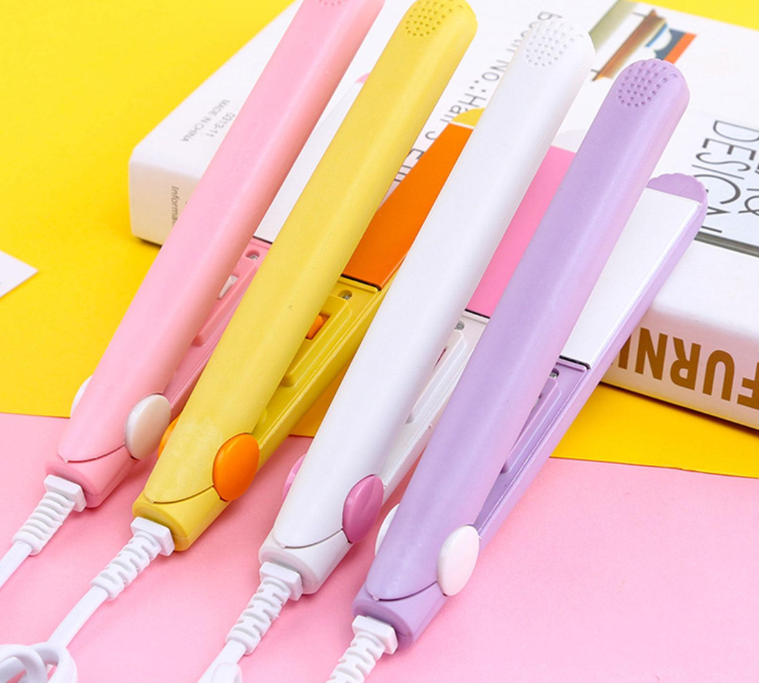 Mini Portable Hair Iron Hair Straightener Curler Professional Hair Irons Ceramic