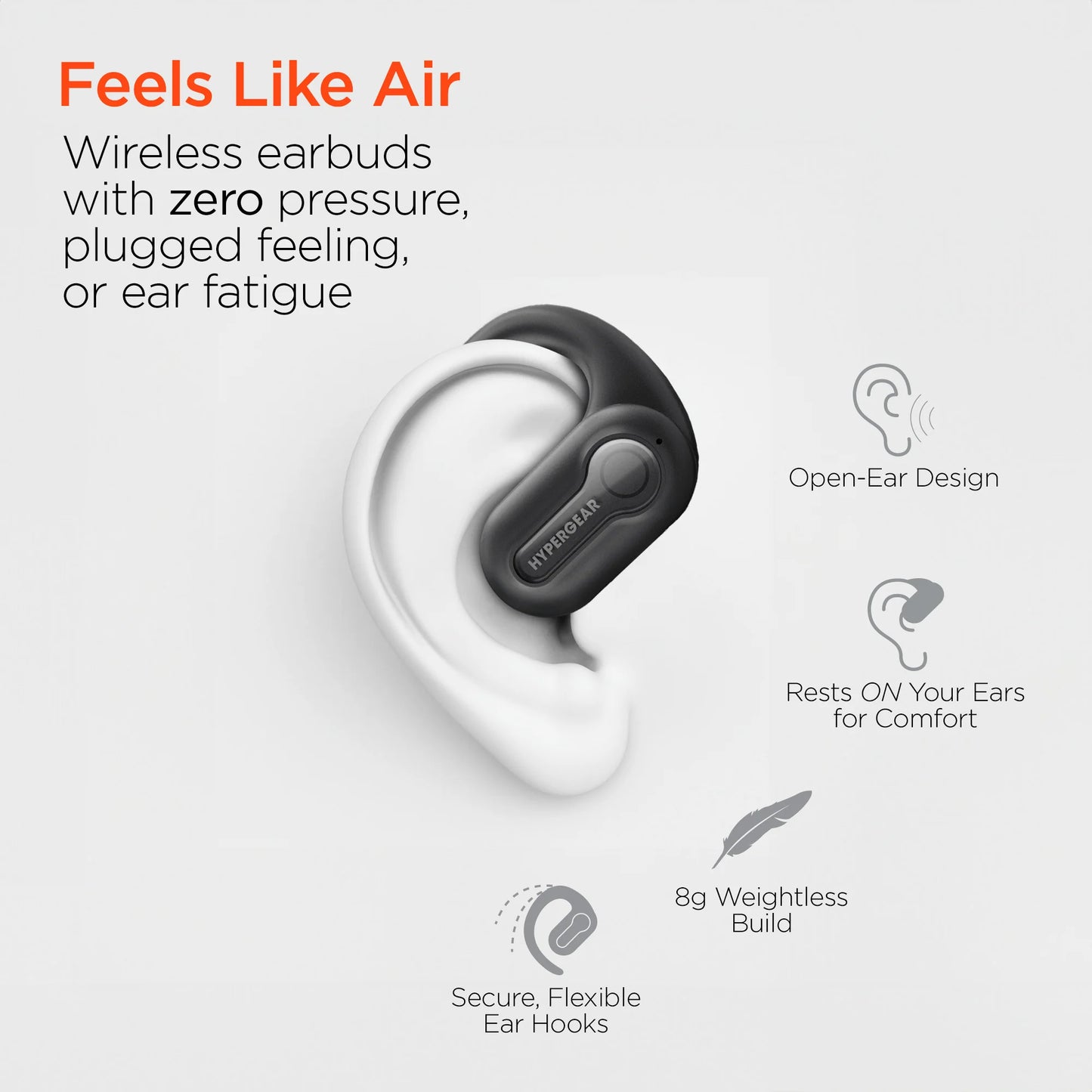 Hypergear Aeroflex 360 Open-Ear True Wireless Earbuds