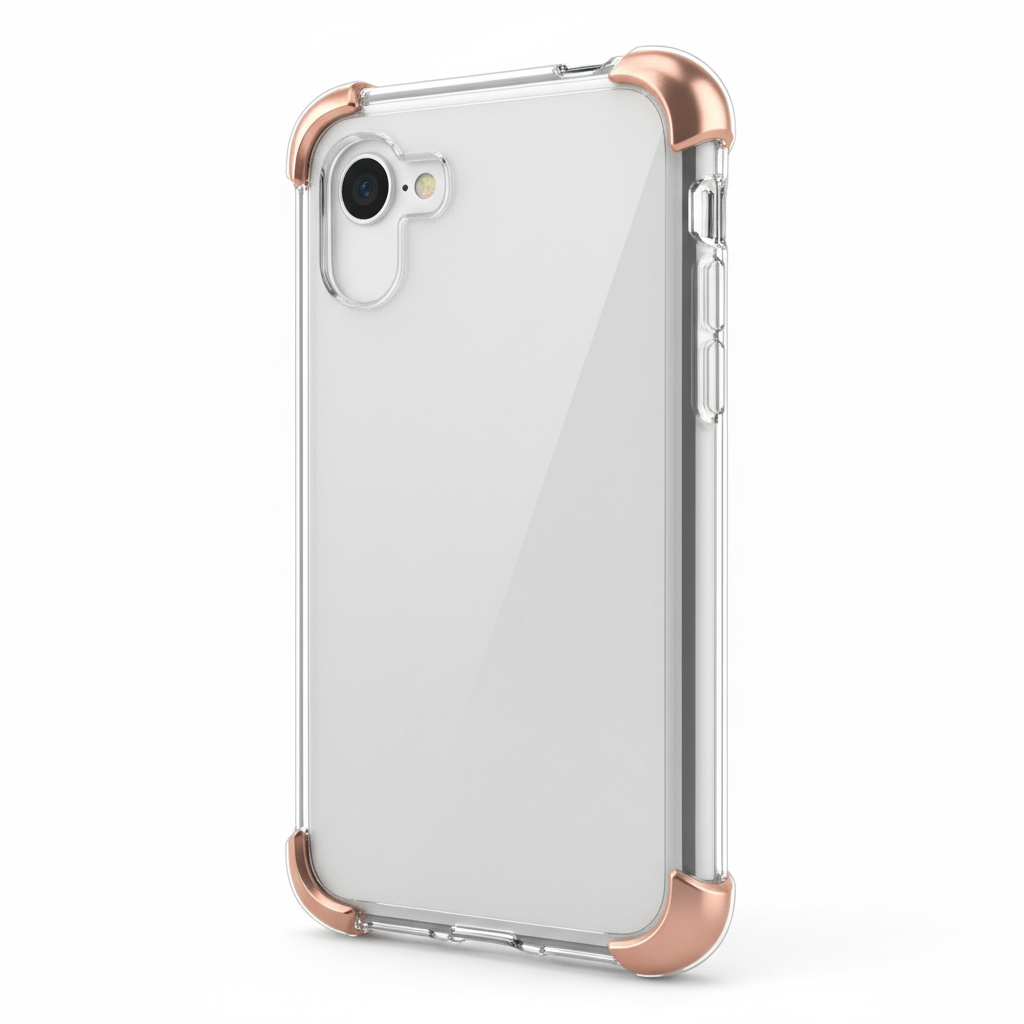 Compatible with Ipod Touch 7/6/5 Case, Clear Slim Hybrid Bumper Tpu/Scratch Resistant Hard PC Back/Corner Shock Absorption Case for Apple Ipod Touch 5Th/6Th/7Th Generation, Rose Gold