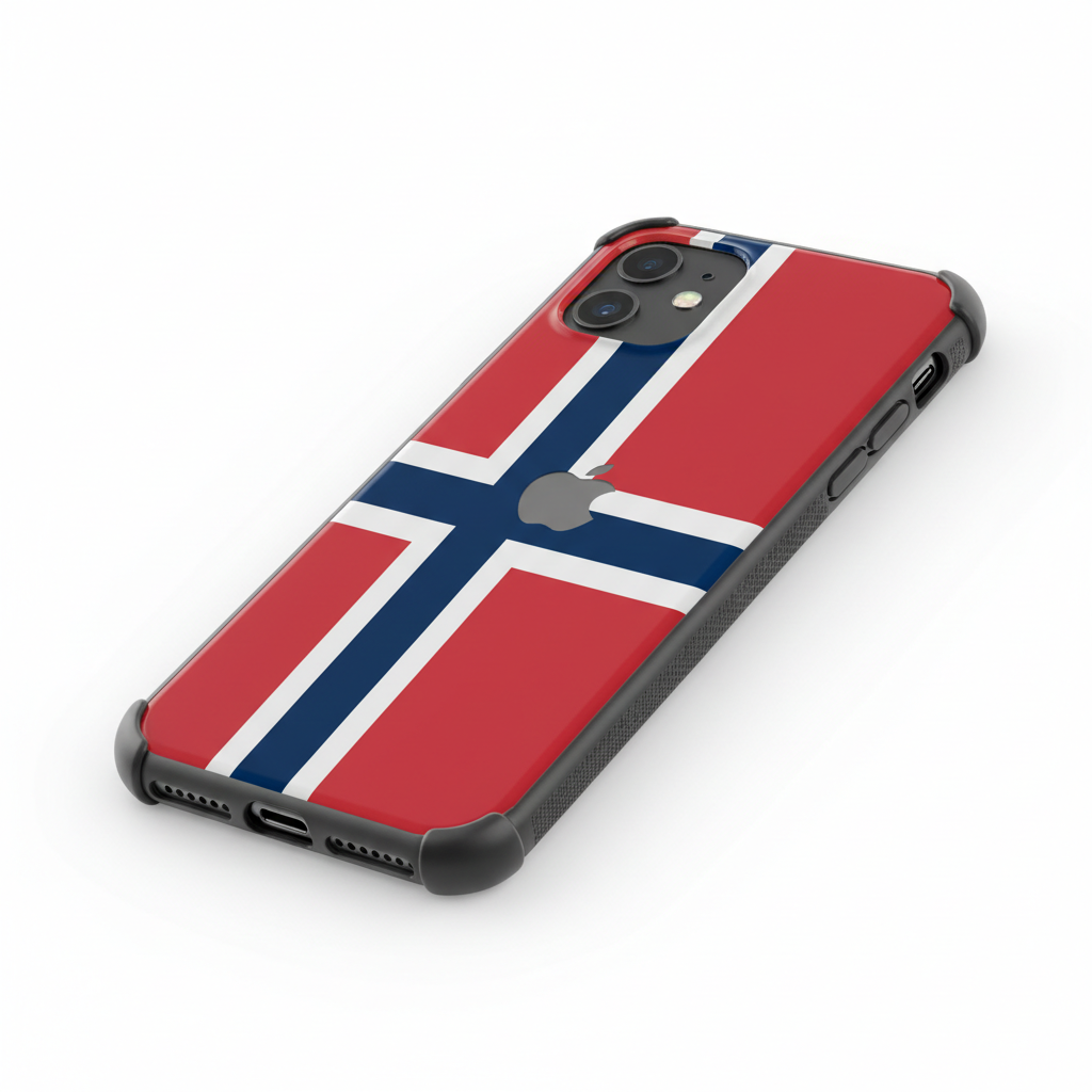 Coque Iphone Drapeau De Norvège – Étui Souple – Résistant Et Antichoc
