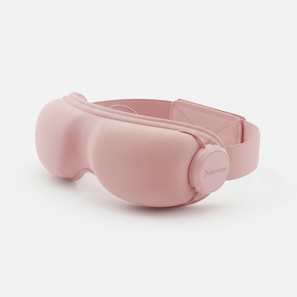 DreamTune 3D: Bluetooth Sleep Mask with Wireless Headset & Adjustable Eye Cover