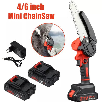 Wireless Lithium Electric Saw, Handheld Mini Electric Saw, Rechargeable Small Electric Saw, Woodworking, Garden Logging