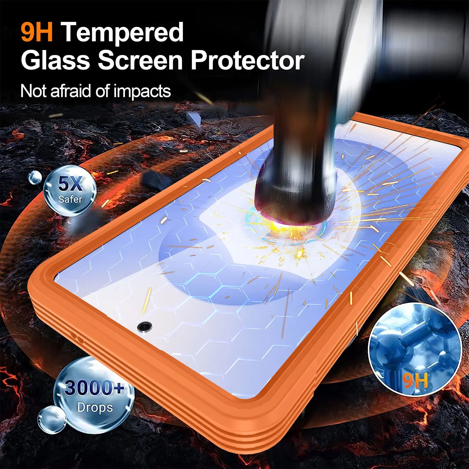 Phone Case for Samsung Galaxy S26 Ultra S25 S24 S23 S22 with Built in Screen Protector Cover and Cell Accessories Magnetic Rugged Silicone Hybrid Slim Transparent Anti-Drop Protective Cover Shockproof Bumper Women Men